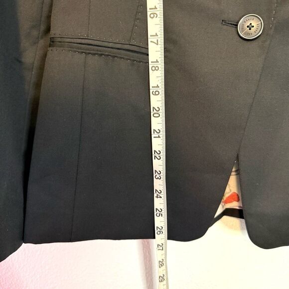 Ted Baker Black Longline Blazer Jacket Size 4 (TED)/ 10 (US) - Picture 8 of 10